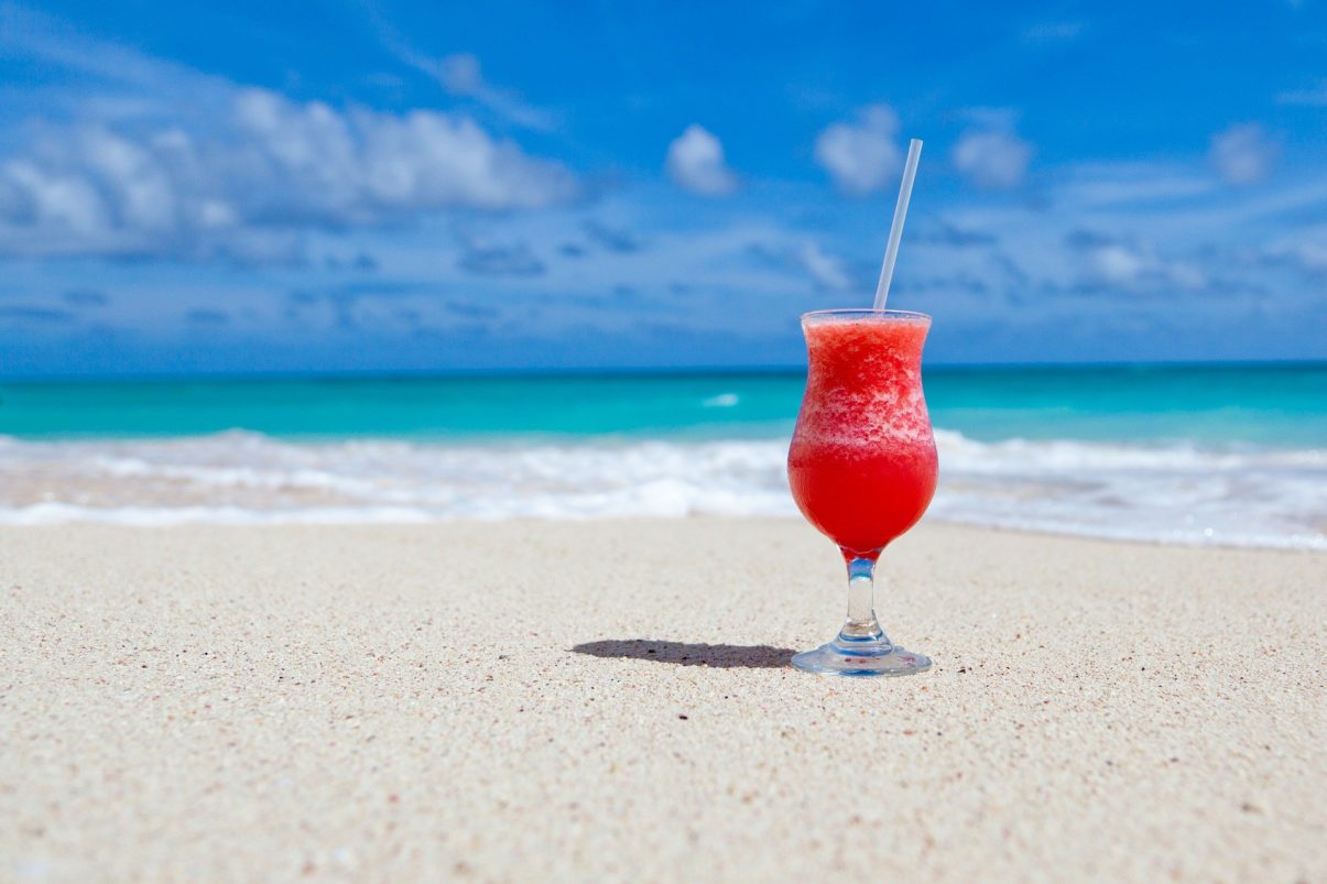 Strand und Coctail, Geschenke für Meer Liebhaber, Geschenke für Reisefans Reisegeschenke