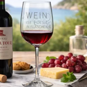 Räder Rotweinglas ist Poesie in Flaschen