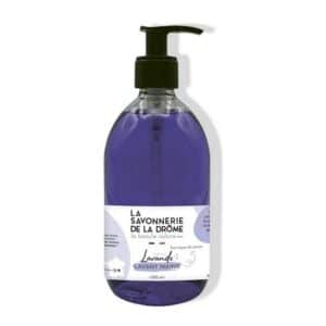 lila Flüssigseife mit der Duftnote Lavendel mit 500ml von der Marke British Living
