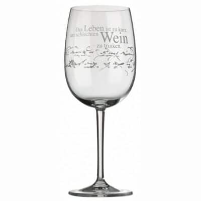 Weinglas Das Leben
