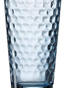 Trinkglas Favo 6-er Set blau