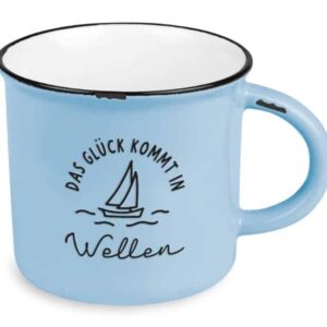 Becher Vintage Glück in Wellen