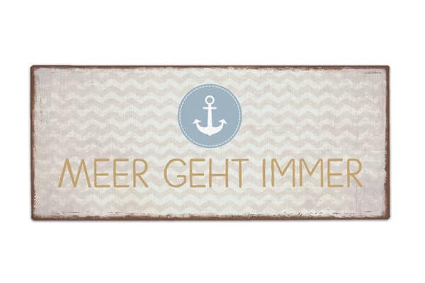 Schild Metall Meer 390814