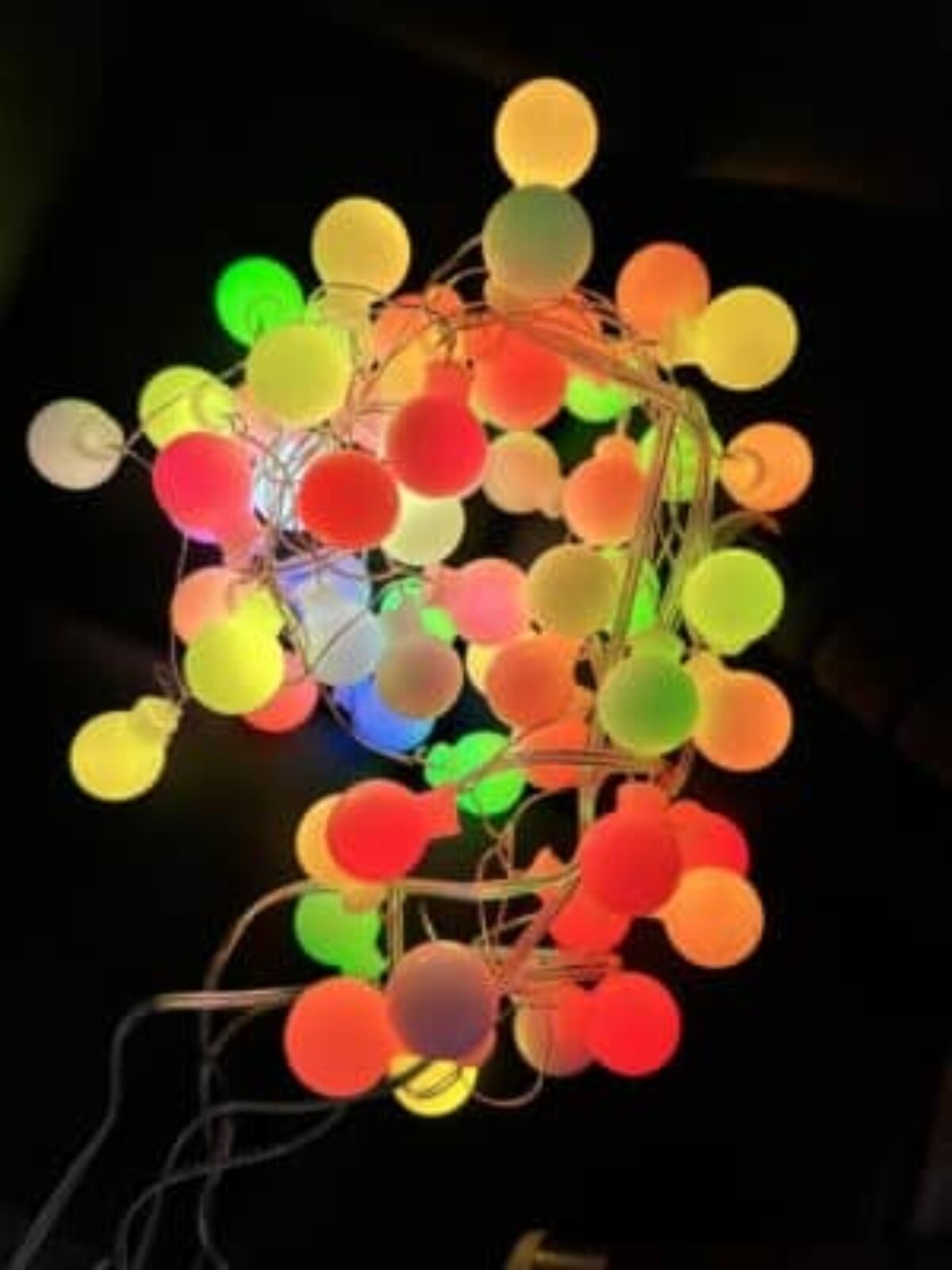 Lichterkette bunte Kugeln Farbwechsler 🏖️