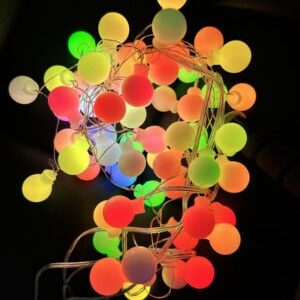 Lichterkette bunte Kugeln Farbwechsler