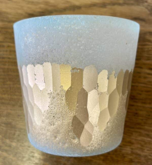 Windlicht Glas-Gold
