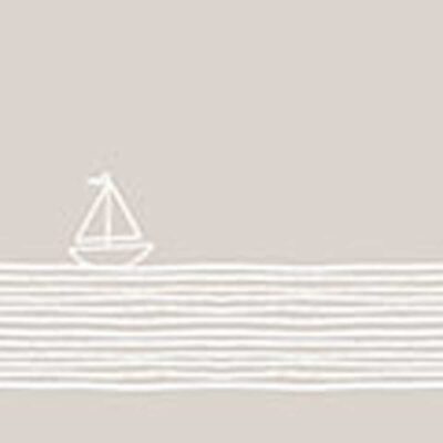 Serviette PPD Schiff Taupe