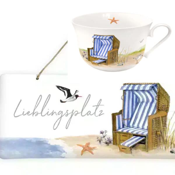 Grätz Set Strandkorb und Schild Lieblingsplatz