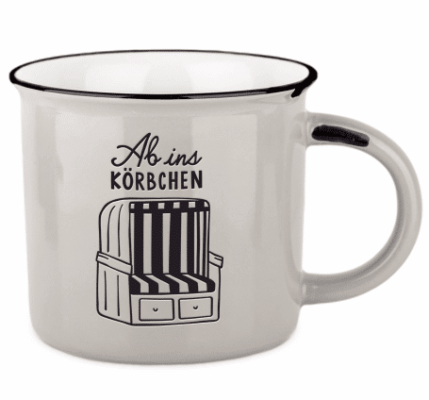 Becher Vintage Maritim Ab ins Körbchen