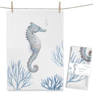 Geschirrtuch Seahorse Coral Seepferdchen