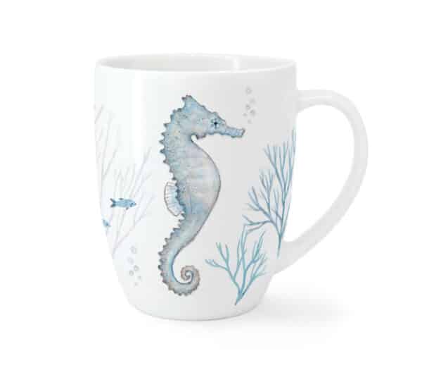 Tasse Seahorse Coral Seepferdchen Vorderseite