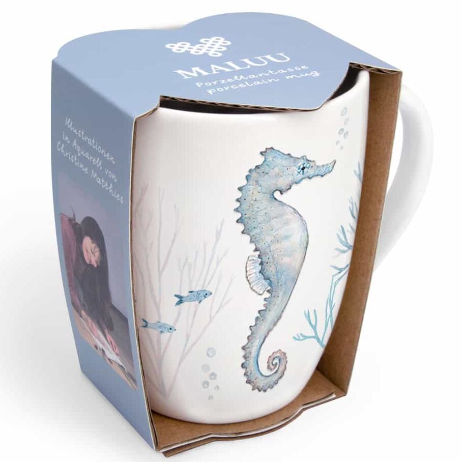 Tasse Seahorse Coral Seepferdchen