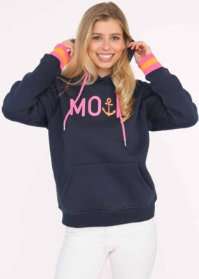 Zwillingsherz Hoodie "Moin Rahel" Navy