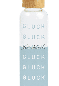 Trinkflasche Glas Gluck Glücklich