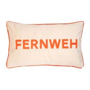 Kissenbezug letters-fernweh-30x50-sand-orange