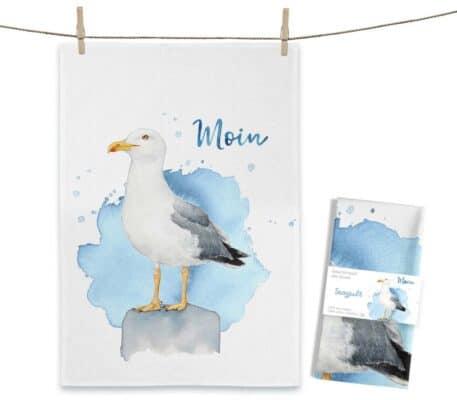 Maluu-Geschirrtuch Seagull