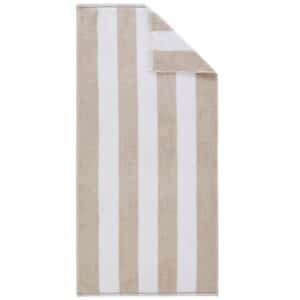 Handtuch Streifen Block Stripe Greige 50 x 100 cm