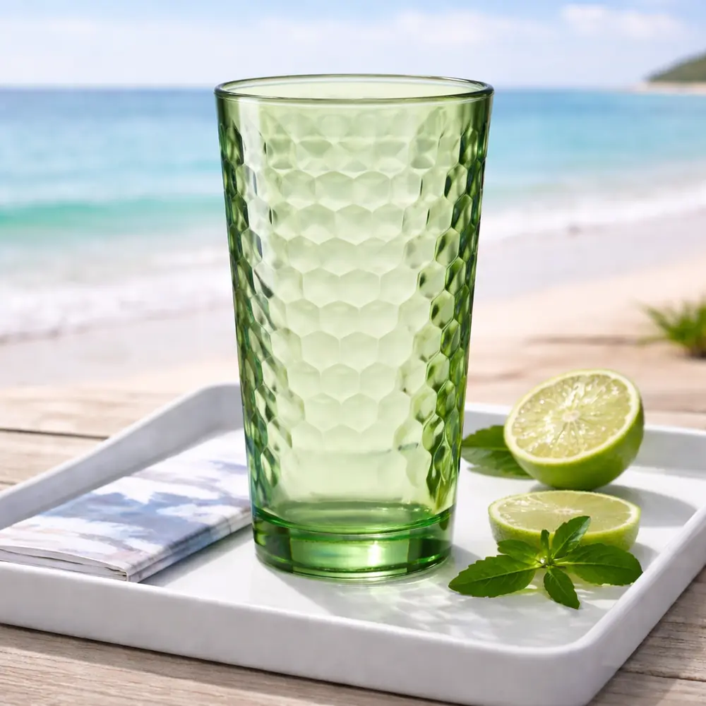 Longdrinkgläser 4-er Set Favo Grün