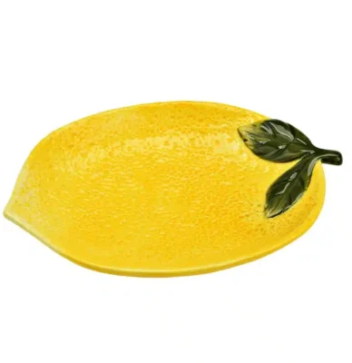 Deko Teller Zitrone aus Keramik