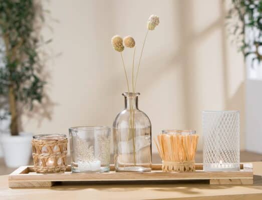 Deko-Ensemble Nature Windlichter