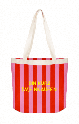 Canvas-Shopper Bin kurz (W)einkaufen