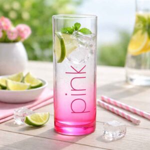 Trinkglas Flash Pink 6-er Set