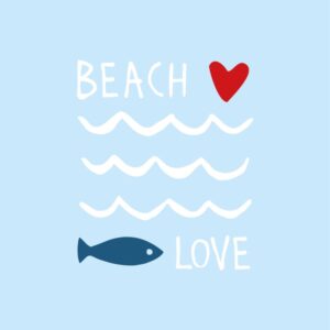 Servietten Seaside Beachlove 33x33