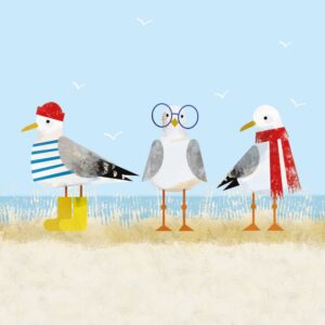 Sassy Seagulls Servietten 33x33