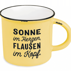 Vintage Tasse Sonne im Herzen