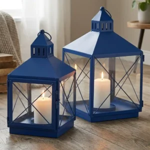 Ambientebild Laternen Blau 2-er Set