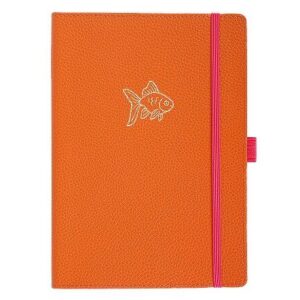 Artebene Notizbuch Slim Line A5 Orange Fisch