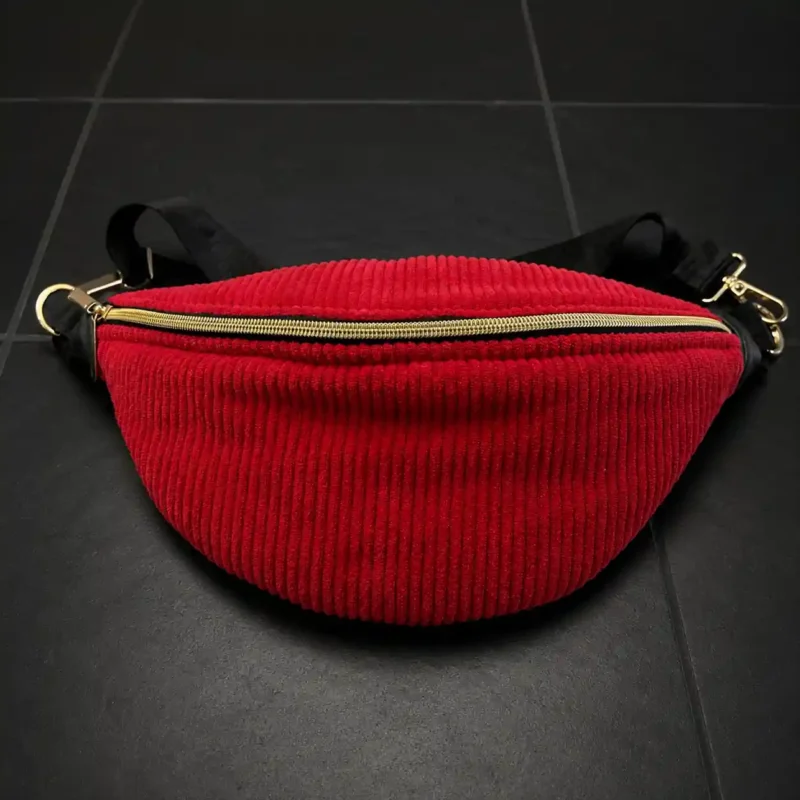 Hopemade_Tasche_rot_schwarze_Fliesen