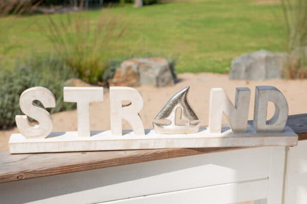 Schriftzug Strand