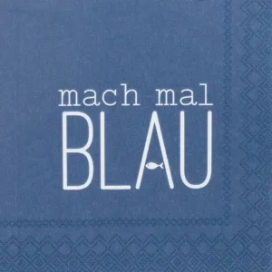 Cocktailservietten mach mal blau