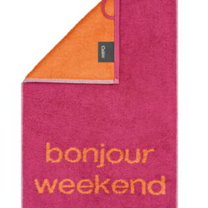 Cawö Gästetücher Postcard Towels Edition 100 bonjour weekend - 05 - Gästetuch 30x50 cm