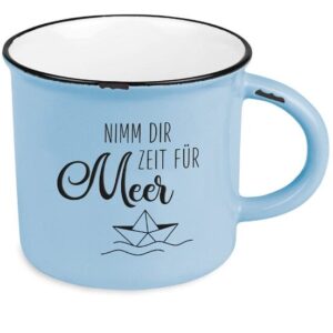 Becher Vintage Nimm dir Zeit für Meer